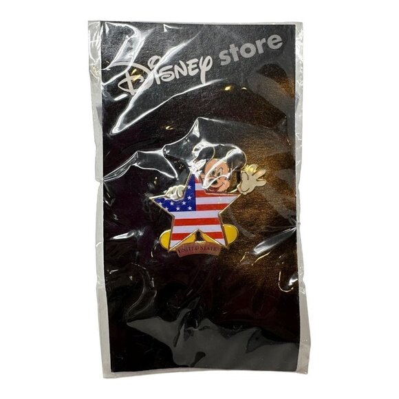 Disney Mickey Flag Series Trading Pin American Flag Star United States 7920 USA - Picture 4 of 9